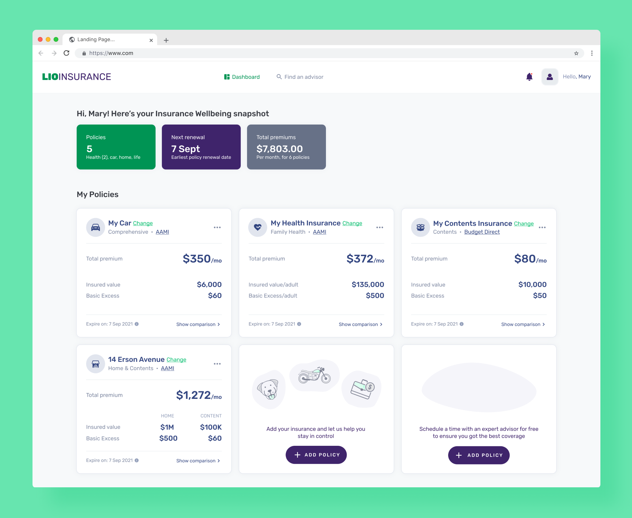 Insurance Management Portal